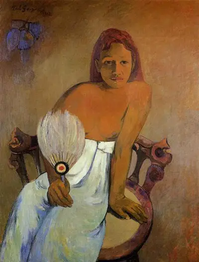 Girl with Fan Paul Gauguin